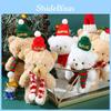 Adorable Plush Christmas Bear Pendant With Colorful Scarves And Hats Perfect For Holiday Decor