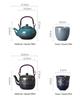Japanese Gongfu Kiln-Glazed Ceramic Teapot with Filter