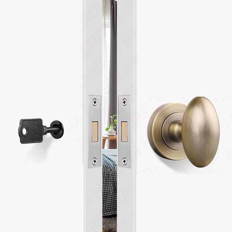 Serratura per Porta Nascosta Senza Chiave/Foro Chiave Set Maniglia per Porta Privacy in Lega di Zinco Maniglia per Porta Scorrevole Invisibile Serratura Meccanica