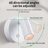 Magnetic Cordless Led Wall Lamp with Touch Switch Rechargeable Night Light Spotlight Brightness Color Dimmable Bedroom Cabinet