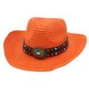 Color summer sunscreen straw hat jazz hat European and American western new fashion outdoor sunshade sunscreen denim