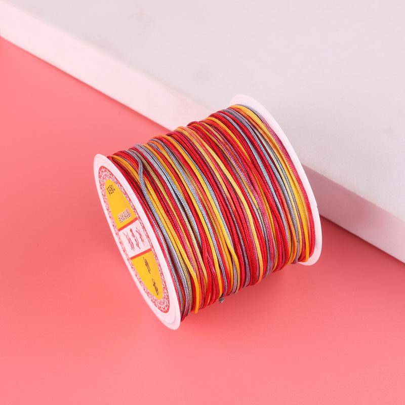 Boting 30m Multicolor Jade Thread: 5-Color DIY Gradient Jewelry & Braiding Cord