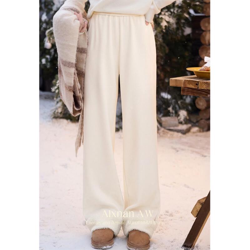 Lù Xiàngnán Women s Warm Winter Lamb Plush Lined Casual Pants M