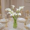 12 Stück Calla-Lilien Simulationsblumen mit PU-Haptik, Geeignet für Hochzeit, Heim- und Bürodekoration, Frühlingsarrangement, Blumendekorationen