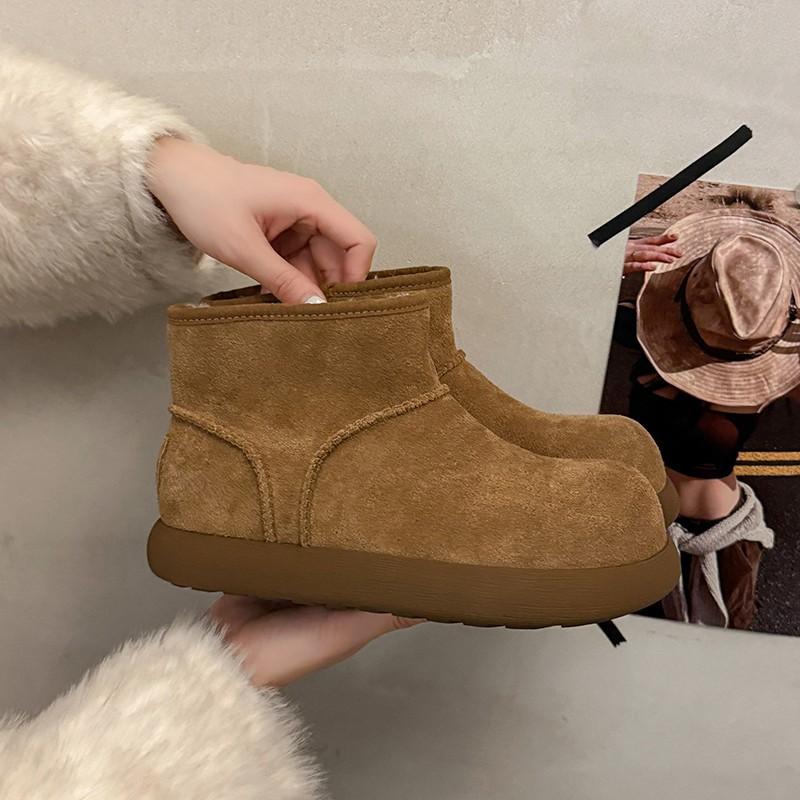 Women's Thick-soled Winter Lightweight Warm Cold Padded Snow Boots Non-slip Wear-resistant Casual Sneakers Cotton Boots