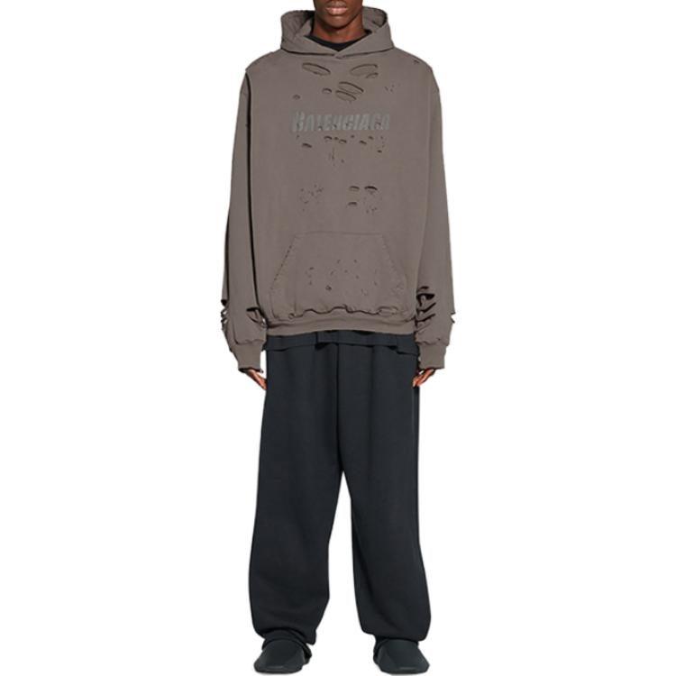 Balenciaga Caps Destroyed Oversize Fit Hoodie 659403TKVB67185