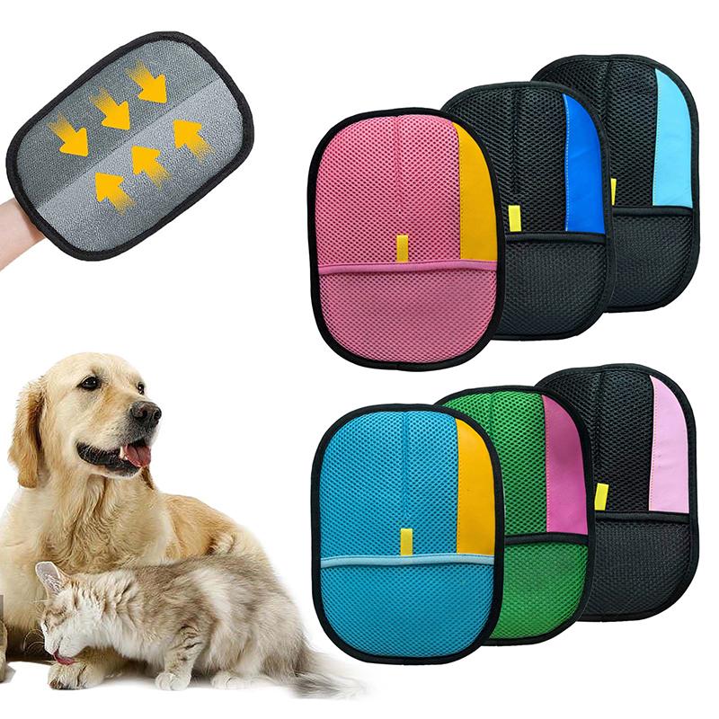Hot Sale The Magic Brush Pet Hair Remover Extra Thick & Durable Grooming Electrostatic Gloves For Cat Dog