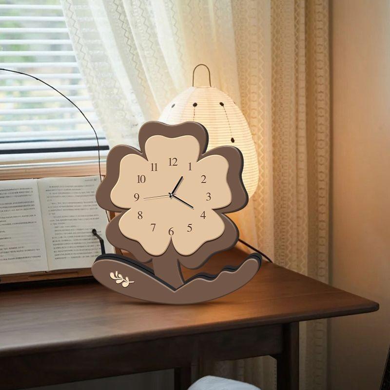 New Chinese-style Table Clock, Pendulum, Desktop Living Room Watch, High-end Desktop Home Decoration Item