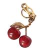 Stylish Cherry Bag Charm Versatile Keychain Pendant Eye Catching Cherry Keychain Charm Fashionable Bag or Key Accessory
