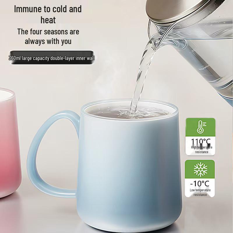 Gradient Anti-Mildew Toothbrush and Mouthwash Cup for Students, Couples, and Home Use