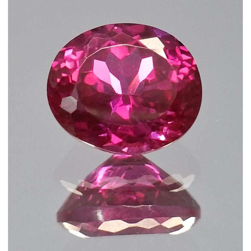 Oval Cut Natural Pink Rhodolite Garnet 8-10 Ct Fabulous Certified Gemstone