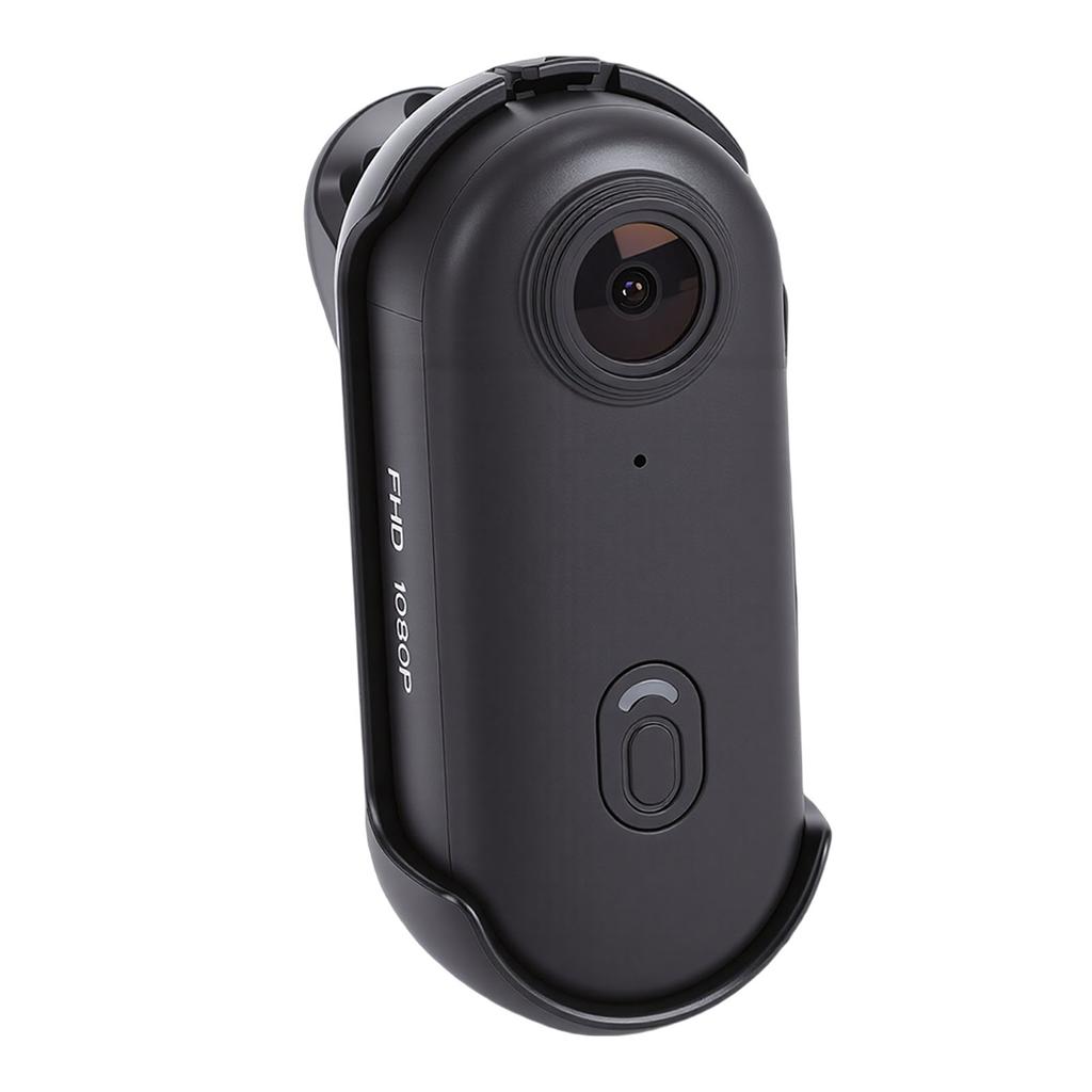 Wearable Action Camera 1080P 2MP WiFi Body Worn Sports Camera Portable Camcorder for Security Guard Work Travel Black