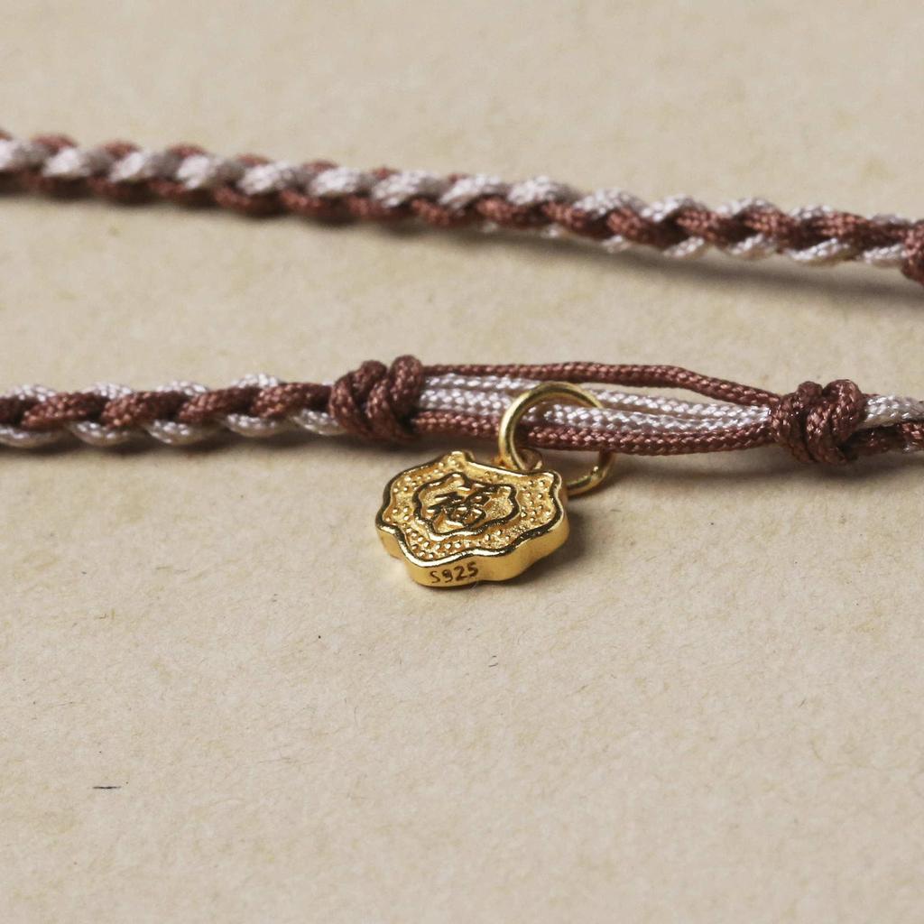 Exquisite Handmade Hetian Jade Rope Weaving Jewelry Tasel Lanyard with Adjustable Chain