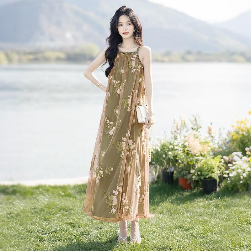 Elegant A-Line Sleeveless Midi Dress