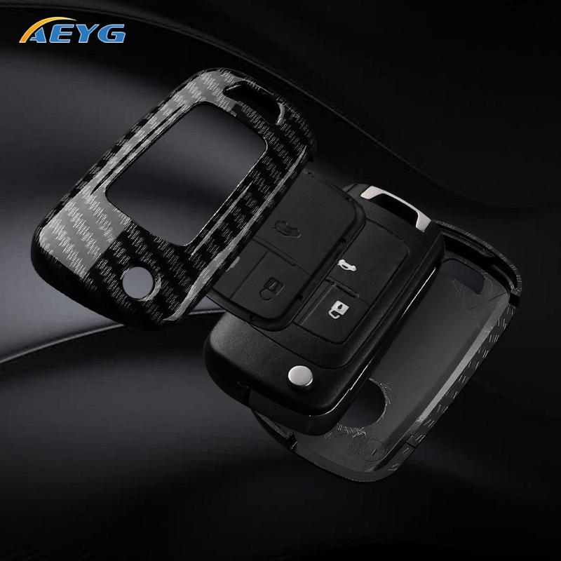 Abs Carbon Fiber Auto Key Fob Cover Case Fit For Chevrolet Cruze Aveo Trax Sail Malibu Captiva Opel Vauxhall Astra J Corsa Insignia Mokka