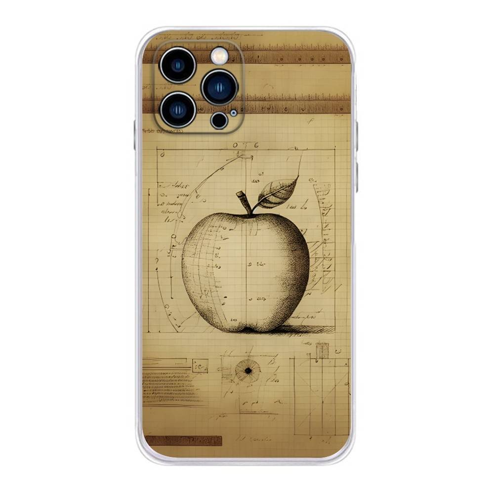 L-Leonardo da Art Vinci Phone Case For iPhone 17,16,15,14,13,12,11 Plus,Pro,Max,XR,Plus,E,Mini Transparent Soft Cover