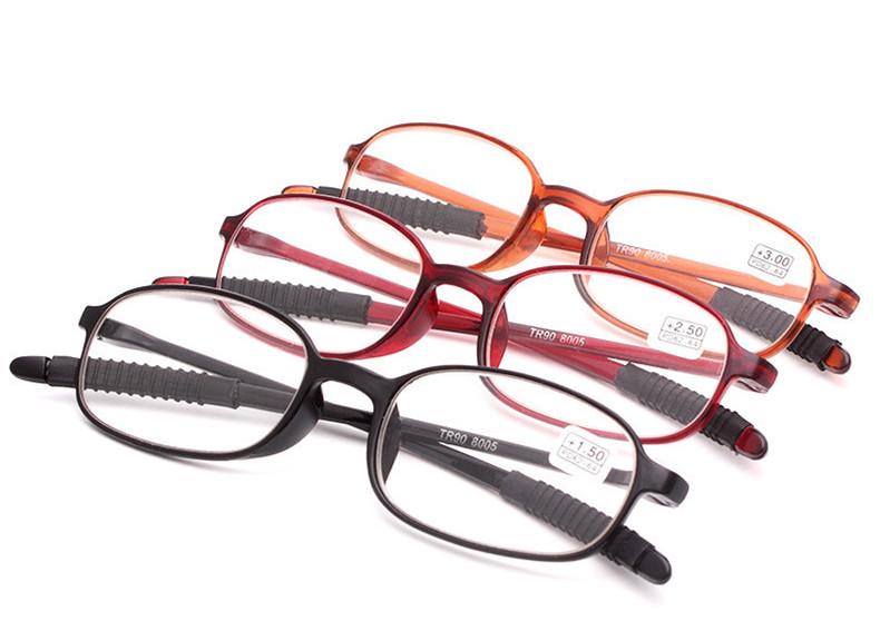 8005 Cheap TR90 Frame Flexible Light Weight Reading Glasses for Men Women 1.0 1.5 2.0 2.5 3.0 3.5 4.0