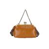 Women's 2023 Korean Style Versatile Chain Handbag - Red Textured Crossbody Shoulder Bag