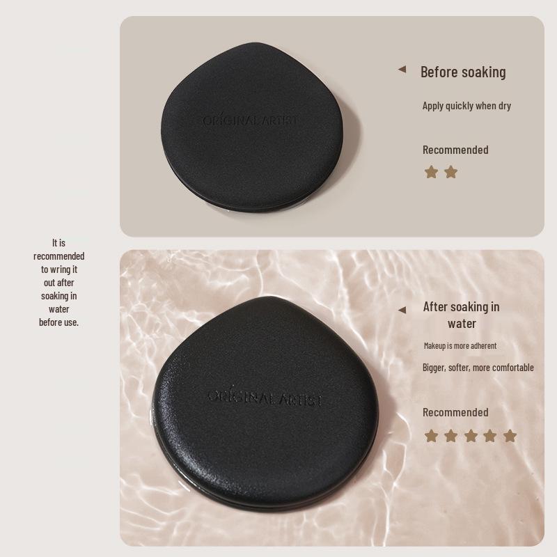 Original Artist Dual-Use Powder Puff - Expands When Wet for Even Concealer Application