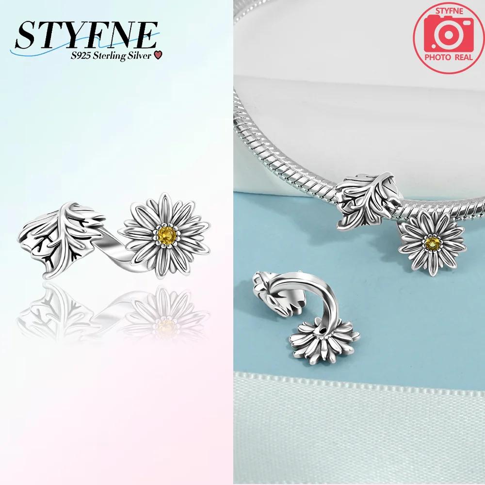

Charms Plataoriginales Sunflower Sakura Beads For Charms Copper Bracelet Beads Jewellery Making Women S Gift
