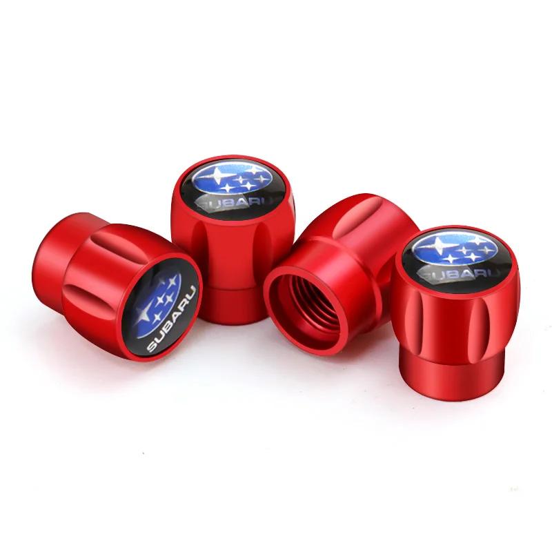 For Subaru FORESTER IMPREZA LEGACY LEVORG OUTBACK STI TRIBECA WRC WRX XV 4PCS Car Wheel Tire Valve Stem Caps PP222