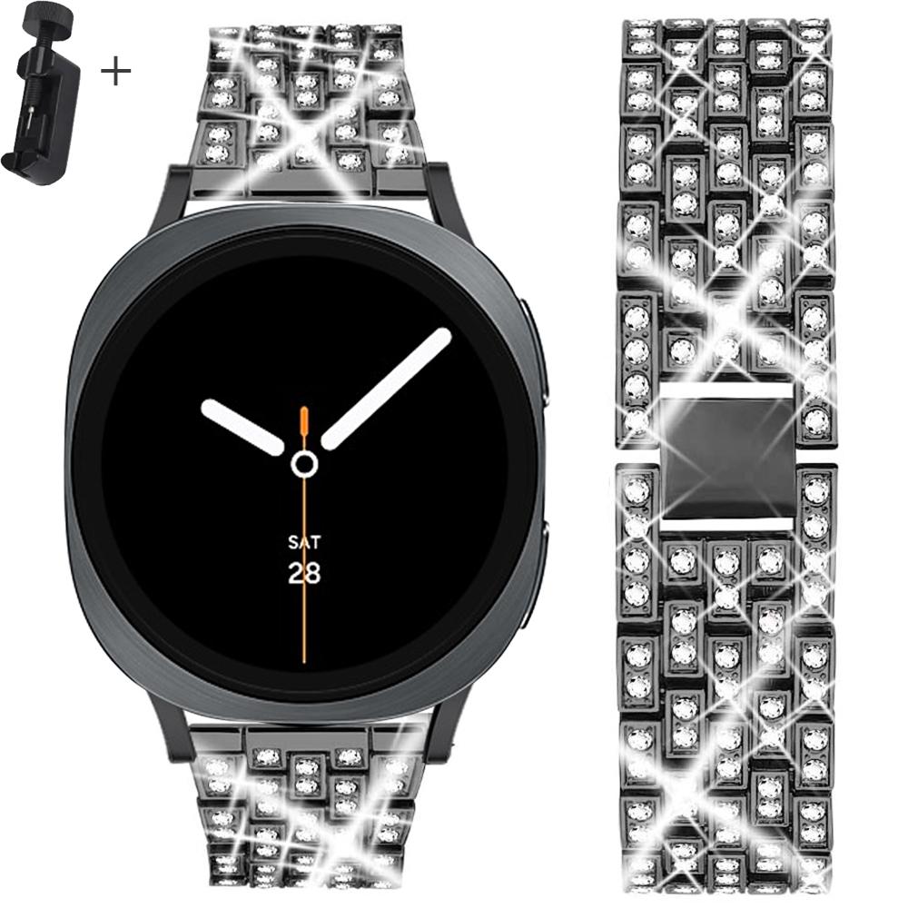 Diamond Band for Samsung Galaxy Watch 8 strap 40mm 44mm Sturdy stainless steel bracelet correa galaxy watch 8 classic 46mm belt
