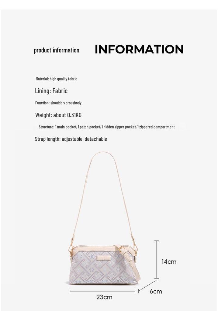 Guangxi Zhuang Brocade Heritage Women's Crossbody Bag - 2026 Versatile Chinese-Style Small Square Shoulder Bag for Ladies.