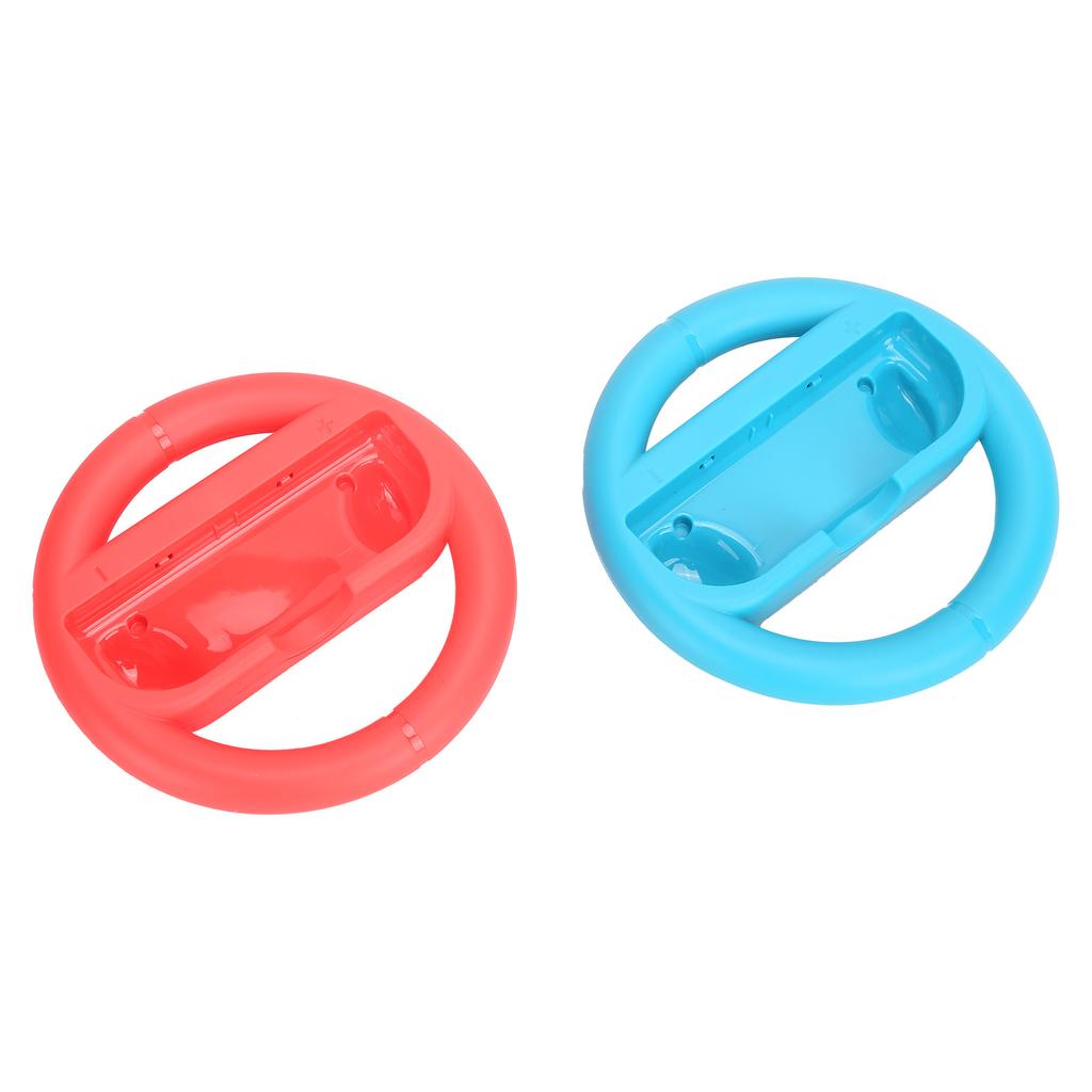 1 Pair Racing Steering Wheel Red and Blue Steering Wheel Grip for Switch Switch Lite