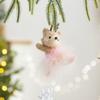 Sled Mouse Xmas Tree Pendants Cartoon Christmas Doll Pendant Cute Simulation Owl Ornament  Gift