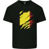 Torn Belgium Flag Belgian Day Football Unisexs Light Cotton Tshirt