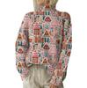 Christmas Sweatshirts For Women Knit Sweater Cute Shirt Fall Turtleneck Pullover Tops