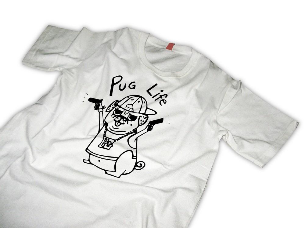 

Футболка Мопс Мопс жизнь гангста 4XL