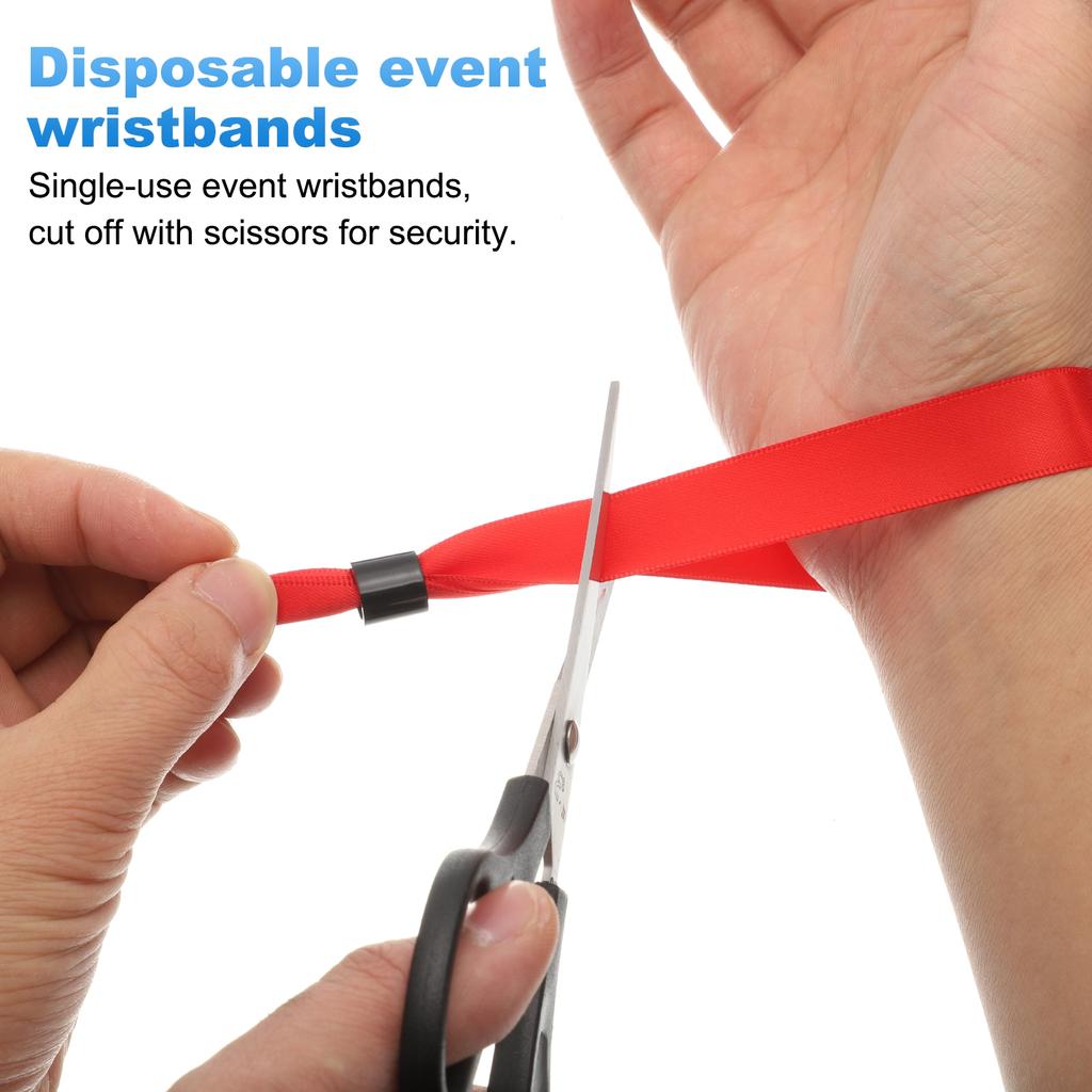 20pcs Wrist Bands Cloth Event Wristbands VIP Wrist for Events Disposable Wristbands Events Colored Wrist Bands Concert Party