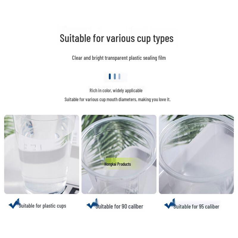 Transparente Plastikbecher-Siegelfolie (90/95mm)