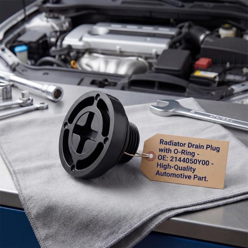 Vehicle Radiator Drain Plug Includes High Quality Seal Ringing Crafted From Plastic For Optimally Cooling Performances