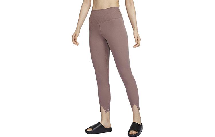 Nike One Rib Sports Pants Women s Smoky Purple Red FN4972-208 M