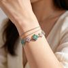 Clover Opal & Zircon Bracelet For Women, Silver-Tone Four-Leaf Clover Jewelry