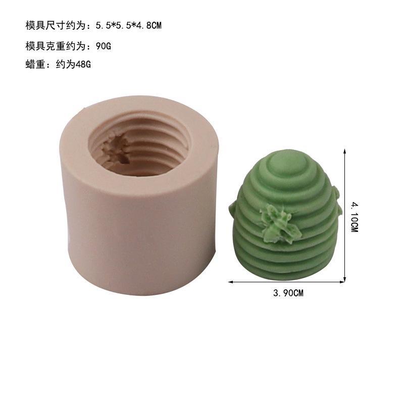 Honeycomb Shape Silicone Mold DIY Cake Decor Bee Treehouse Beeswax Aromatherapy Mold Handmade Candle Plaster Resin Epoxy Mould