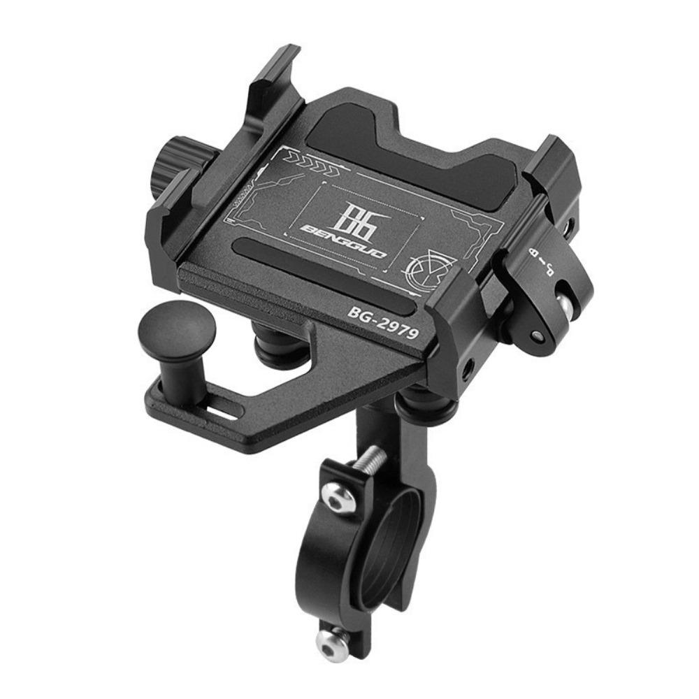 360° Rotation Motorcycle Phone Mount Shock Absorbing Handlebar Phone Mount