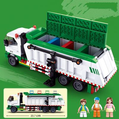 432 PCS City Garbage Pickup Truck Model Building Blocks Toy Bricks Gift for Kids Boys Childs