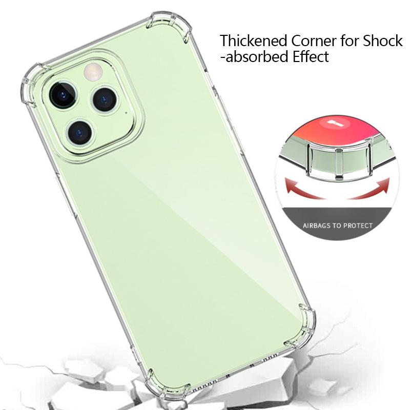 Bulk Purchasing For iPhone 13 Phone Case 1.5mm Anti-Drop Corner TPU Cover Ultra Transparent