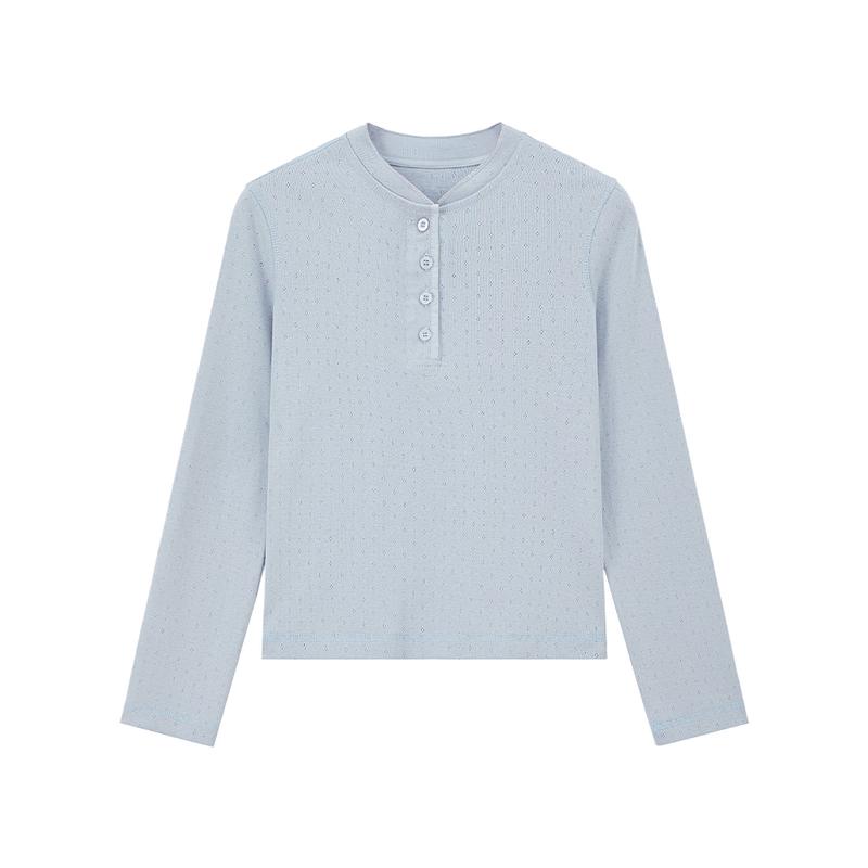 Детская футболка с длинным рукавом Henley для девочек ELLE KIDS с цветочным принтом 150