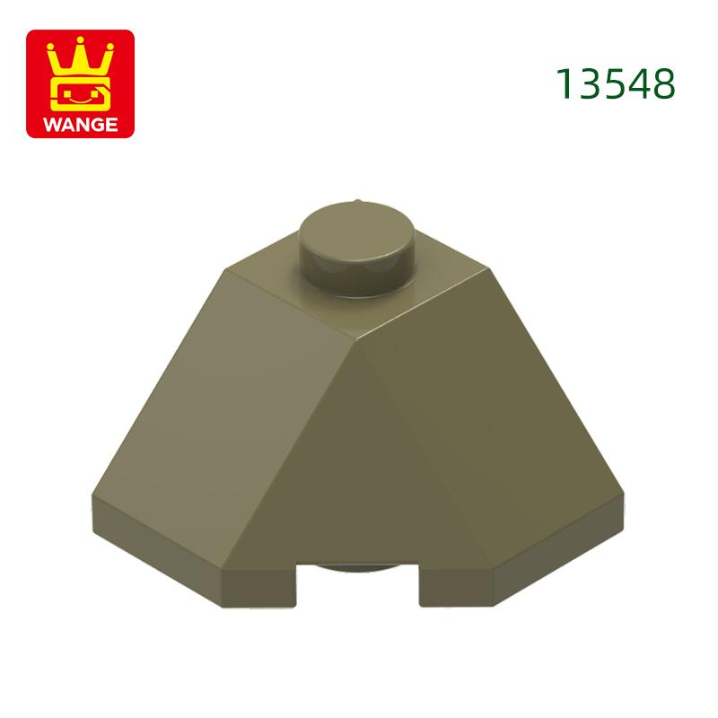 Non-Toxic 122Pcs/Lot 13548 Slope Roof Tile 2X2X1 Dots Block Moc Color Accessories Compatible With Brick Diy Children'S Toy Assembly Parts