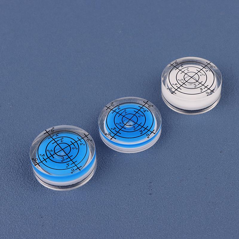 2 Stück 32 mm Libelle Oberflächen-Gradmarkierungs-Wasserwaage Rundes Messgerät Acryl für Bau Handwerkzeuge Teile