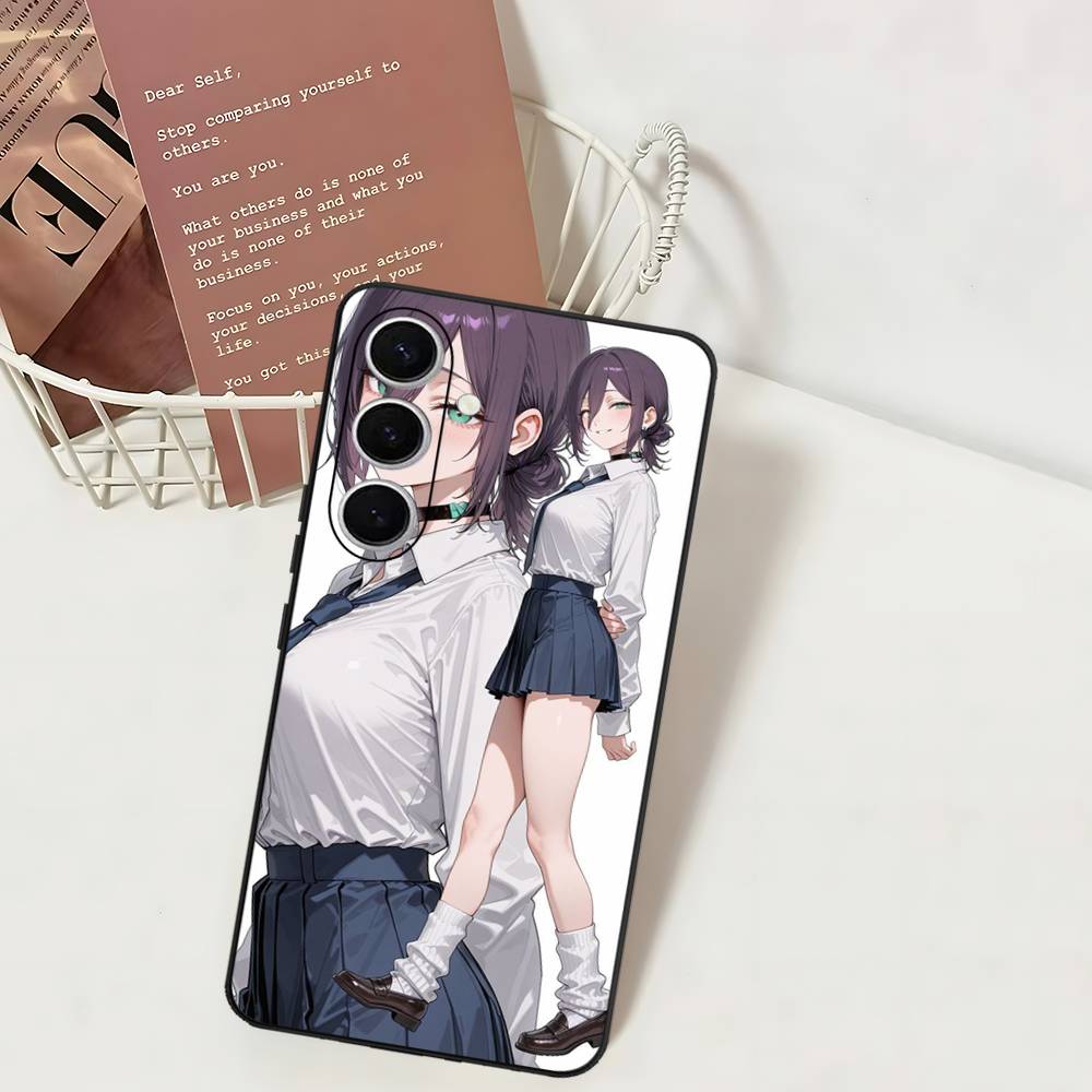 Anime Chainsaw Man Reze Arc Phone Case For Samsung S 24 Fe 25 Ultra Plus 20 Lite 21 30 22 23 24 22 Ultra 5G Fundas