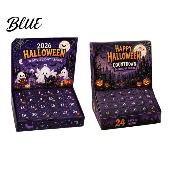 Kids Holiday Gift with Figures 24 Day Advent 2026 Calendar Halloween Countdown Box 24-day Novelty