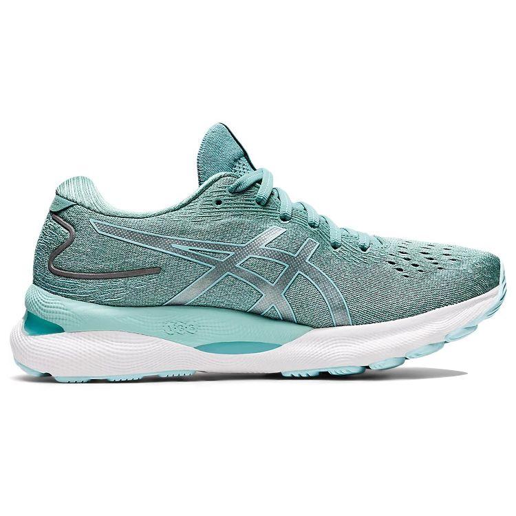 Asics Gel Nimbus 24 Wide Sage Women Sneakers Green Clear-Blue 1012B199-300
