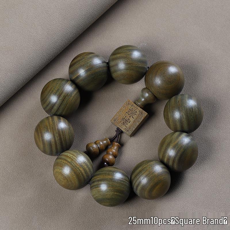 Argentina Green Sandalwood Men's and Women's Bracelet - 108 Beads, Prayer Beads of Yu Sandalwood & Rosewood.