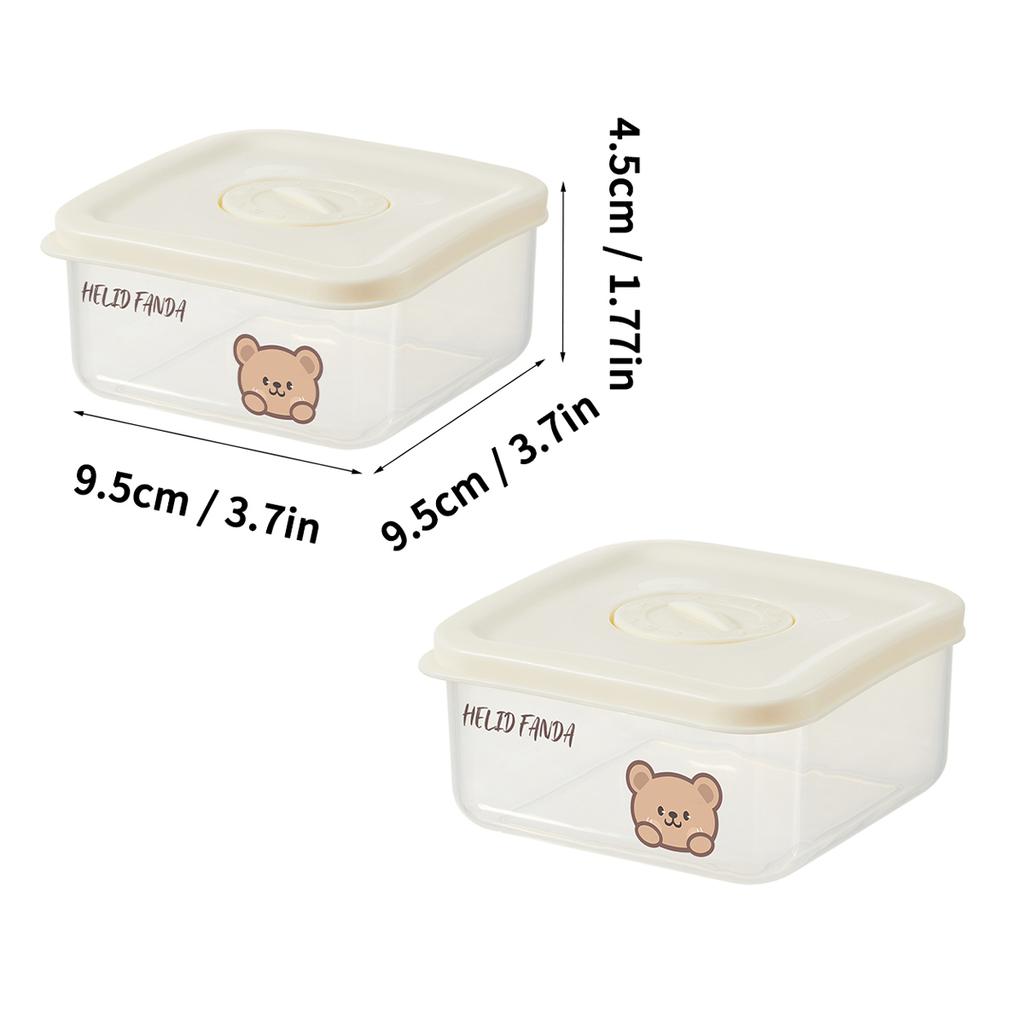 WORTHBUY Plastic Portable Coarse Grain Storage Box Refrigerator Sealed Leak Proof Food Fresh-keeping Box Microwave Oven Heating