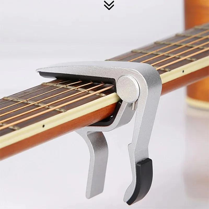 Guitar Capo for Acoustic and Electric Guitars Single Handed Capos Black